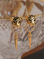 Geometric Leopard Earrings Accessories Eardrop