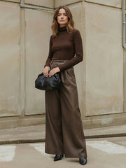 High Waisted Wide Leg Pants