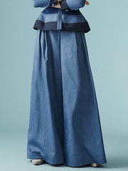Solid Color Loose Wide Leg Trousers Casual Pants Bottoms