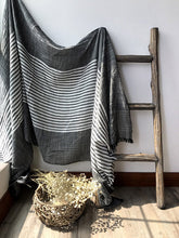Tassels Stripe Cape Scarf