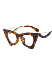 Geometric Hollow Sun-Protection Sunglasses Accessories