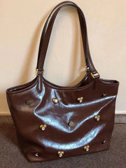 Buckle Rhine Stones Zipper Handbags