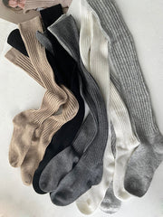 Casual Solid Color Stockings Accessories