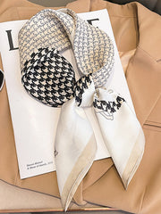 Animal Printed Houndstooth Square Scarfs&Hats