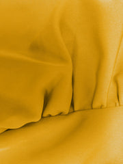 Pleated Pockets Solid Color Split-Joint Split-Side Elasticated Waist High Waisted Lapel Maxi Dresses