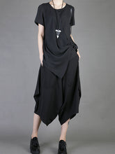 Casual Chiffon Cropped T-Shirt