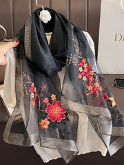 Embroidered Keep Warm Shawl&Scarf