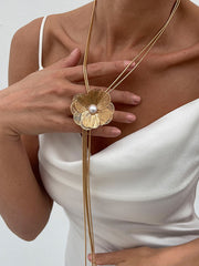 Flower Shape Tasseled Necklaces Accessories