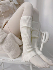 Casual Solid Color Leg Warmers Accessories