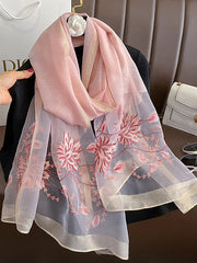 Embroidered Leisure Shawl&Scarf