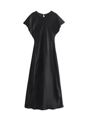 Solid Color A-Line Loose V-Neck Maxi Dresses