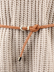 Urban Simple 13 Colors PU Weave Belt