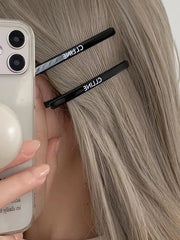 Letter Print Hair Clips