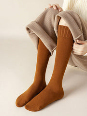 Casual Breathable Solid Color Mid-Calf Socks