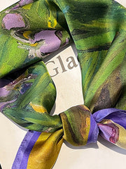 Printed Leisure Silk Square Scarf