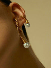 Asymmetric Geometric Normcore Ear Clip