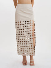 Polka-Dot Solid Color Split-Joint Split-Side Zipper A-Line Loose Skirts Bottoms