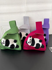 Animal Printed Woven Handbag Bags Accessories