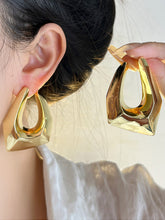 Geometric Hollow Normcore Drop Earrings