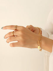 Leisure Simple Geometric Pearl Alloy Bracelet Accessories