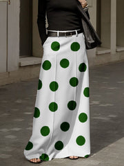 High Waisted Polka Dot Skirts Bottoms