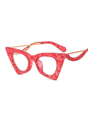 Geometric Hollow Sun-Protection Sunglasses Accessories