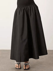 Solid Color Split-Joint A-line Sleeveless High Neck Maxi Dresses Evening Dresses