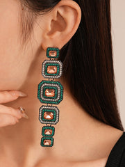 Geometric Shiny Earrings Accessories