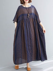 Original Stripe Round-Neck Dress