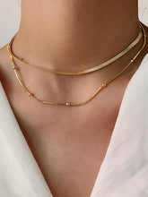 Double Layered Snake Chain Solid Color Necklaces Accessories