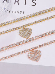 Chains Heart Shape Anklets