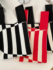 Striped Woven Handbag Bags Accessories