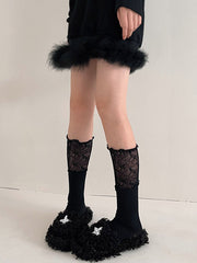 Leisure Split-Joint Lace Socks Accessories