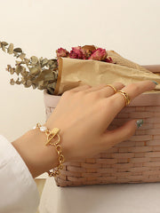 Leisure Simple Geometric Pearl Alloy Bracelet Accessories