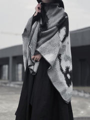 Keep Warm Tie-dyed Velvet Shawl&Scarf