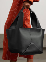 Solid Color Split-Joint Tote Bags Shoulder Bags Handbags Bags