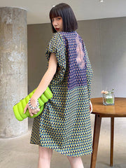 Urban Summer Loose Printed Midi Dress