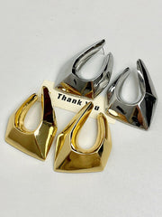 Geometric Hollow Normcore Drop Earrings