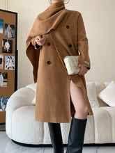 Original Stylish Loose Long Sleeves Solid Color Woolen Coats