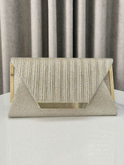 Chains Geometric Pleated Shiny Mini Bags Evening Bags & Clutches Crossbody Bags