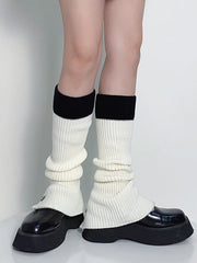 Leisure Flared Contrast Color Leg Warmers Accessories