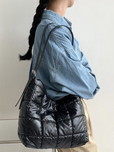 Buckle Split-Joint Padded Tote Bags Handbags
