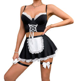 Lace Up Maid Servant Cosplay Uniform