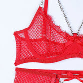 Bra And Panty set Exotic Costumes Sensual Transparent Lace Erotic Porn Goth Mesh Outfit and Briefs