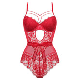 Erotic French Style Bowknot Sheer Lace Featuring Sensual Slim Fit Design Alluring See Through Lingerie