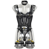 Erotics Western Style Stretch Mesh Sensual Boned Alluring Backless Attractive Breathable Lingerie Teddy