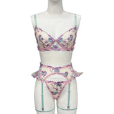 Fairy Lingerie Floral Transparent Underwear Ruffle Delicate Underwear Beautiful See Through