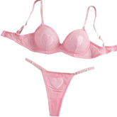 Valentines Day Western Pink Heart Transparent Mesh
