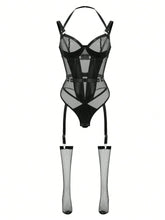 Western Mesh See Through Body Suits