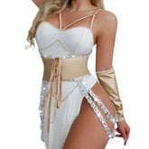 Westerns Bustier Waist Cincher Cosplay Role Play Bra Briefs Underwear Corset Lingerie Set